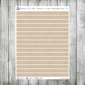 Papierowy v3, cz.03b - paseczki a la washi, z taśmy papierowej