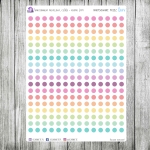 Funkcjonalny pastelowy, cz.04b - kropki 4mm