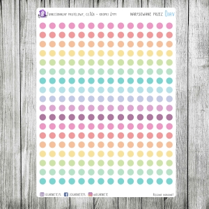 Funkcjonalny pastelowy, cz.04b - kropki 4mm