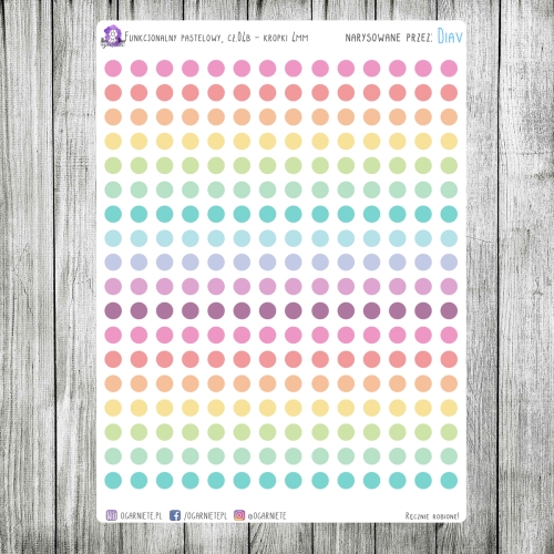 pastelowe punktory