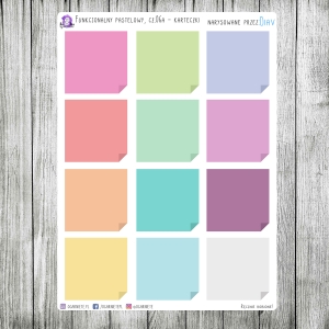 Funkcjonalny pastelowy, cz.06a - karteczki v.01