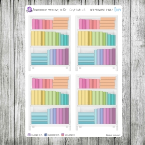 Funkcjonalny pastelowy, cz.06g1 - regały małe