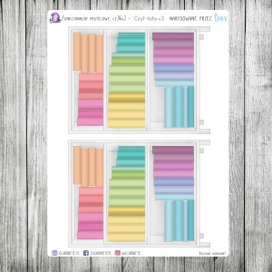 Funkcjonalny pastelowy, cz.06g2 - regały duże