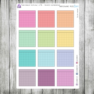 Funkcjonalny pastelowy, cz.11b - trackery kalendarzowe v.02