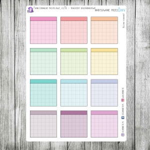 Funkcjonalny pastelowy, cz.11c - trackery kalendarzowe v.03
