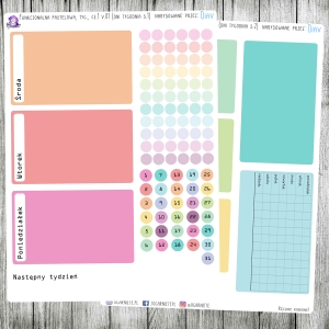 Funkcjonalna pastelowa tyg., cz.01 - dni tygodnia v.01