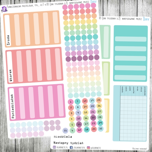 pastelowe dniówki