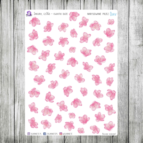 naklejki z kwiatem wiśni