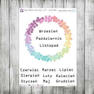 Funkcjonalny pastelowy, cz.01 - przywitanie miesiąca