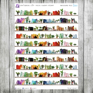 Zielona Książniczka, cz.03m - paseczki z książkami i roślinami