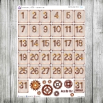 Steampunk, cz.02b - numery dni