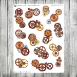 Steampunk, cz.06e - zębatki ozdobne, duże