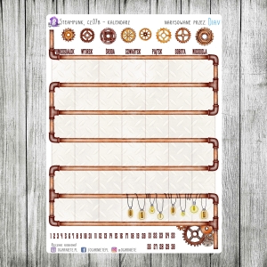 Steampunk, cz.07b - kalendarz