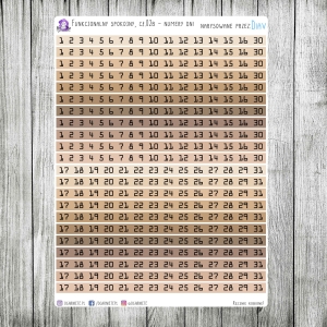 Funkcjonalny spokojny, cz.02b - numery dni