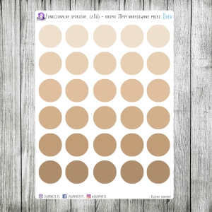 Funkcjonalny spokojny, cz.04d - kropki 20mm