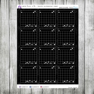 Lunerie Black, cz.11b - pojedyncze trackery miesięczne