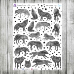 Lunerie Black, cz.06g - srebrne wilki