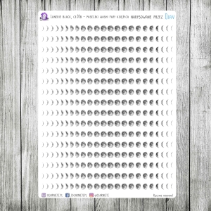 Lunerie Black, cz.03b - paseczki a la washi, fazy księżyca