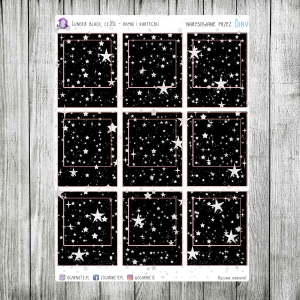 Lunerie Black, cz.03c - ramki a la polaroid + kwadraty