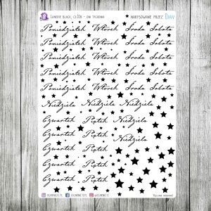 Lunerie Black, cz.02b - dni tygodnia