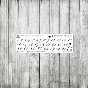 Lunerie Black, cz.02a - numery dni