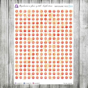 Brzoskwinia w złocie, cz.04b - kropki 4mm