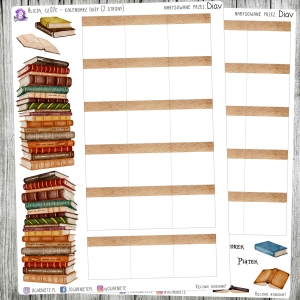 Alicja w Krainie Czarów, cz.07e - duży kalendarz (2 strony)