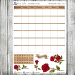 Alicja w Krainie Czarów, cz.07d - kalendarz miesięczny