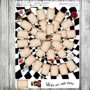 Alicja w Krainie Czarów, cz.07c - zakręcony kalendarz miesięczny