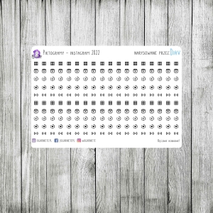 Piktogramy: Instagram 2022 - Arkusz XS