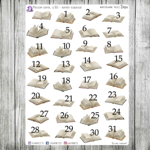 Magiczny Domek, cz.02e - numery na otwartych książkach