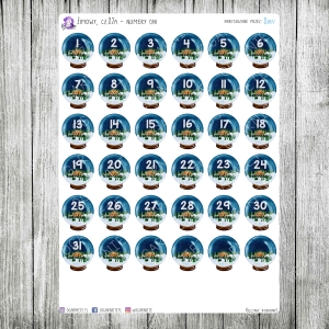 Zimowy,  cz.02a - numery dni