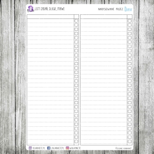 Listy zadań, długie, prawe