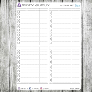 Tabelki finansowe, wąskie, krótkie, lewe 