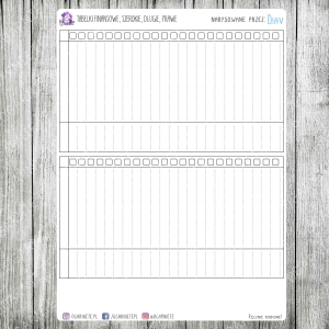 Tabelki finansowe, szerokie, długie, prawe