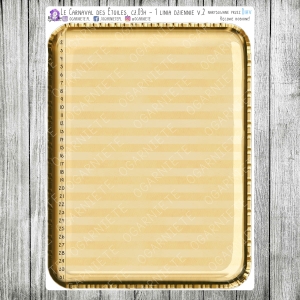 Le Carnaval des Étoiles, cz.03h - jedna linia dziennie/wdzięcznik v.02