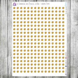 Le Carnaval des Étoiles, cz.04b - złote, 5mm