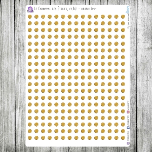 Le Carnaval des Étoiles, cz.04e - złote, 4mm