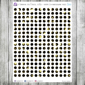 Le Carnaval des Étoiles, cz.04d - czarne, 4mm