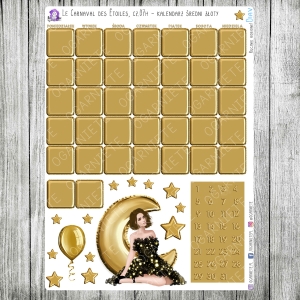 Le Carnaval des Étoiles, cz.07h - kalendarz złoty