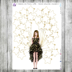 Le Carnaval des Étoiles, cz.08d - dziewczyna z balonami, tracker z numerami