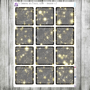 Le Carnaval des Étoiles, cz.08f - trackery miesięczne, czarne v.02