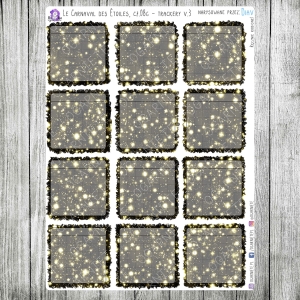 Le Carnaval des Étoiles, cz.08g - trackery miesięczne, czarne v.03