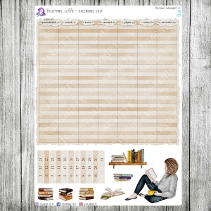 Zaczytana, cz.07b - kalendarz miesięczny