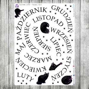 Zaczytana, cz.01b - miesiące (folia)