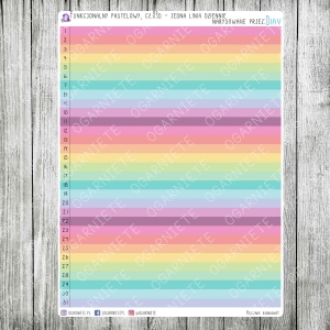 Funkcjonalny pastelowy, cz.03d - jedna linijka dziennie