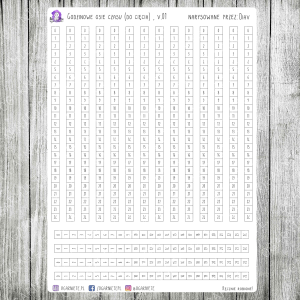 Godzinowe osie (linie) czasu, v.01