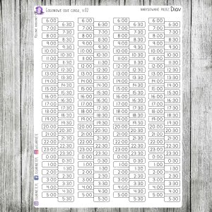 Godzinowe osie (linie) czasu, v.02