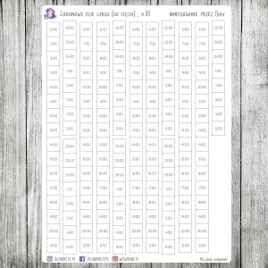 Godzinowe osie (linie) czasu, v.03