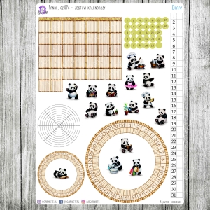 Pandy, cz.07c - zestaw kalendarzy